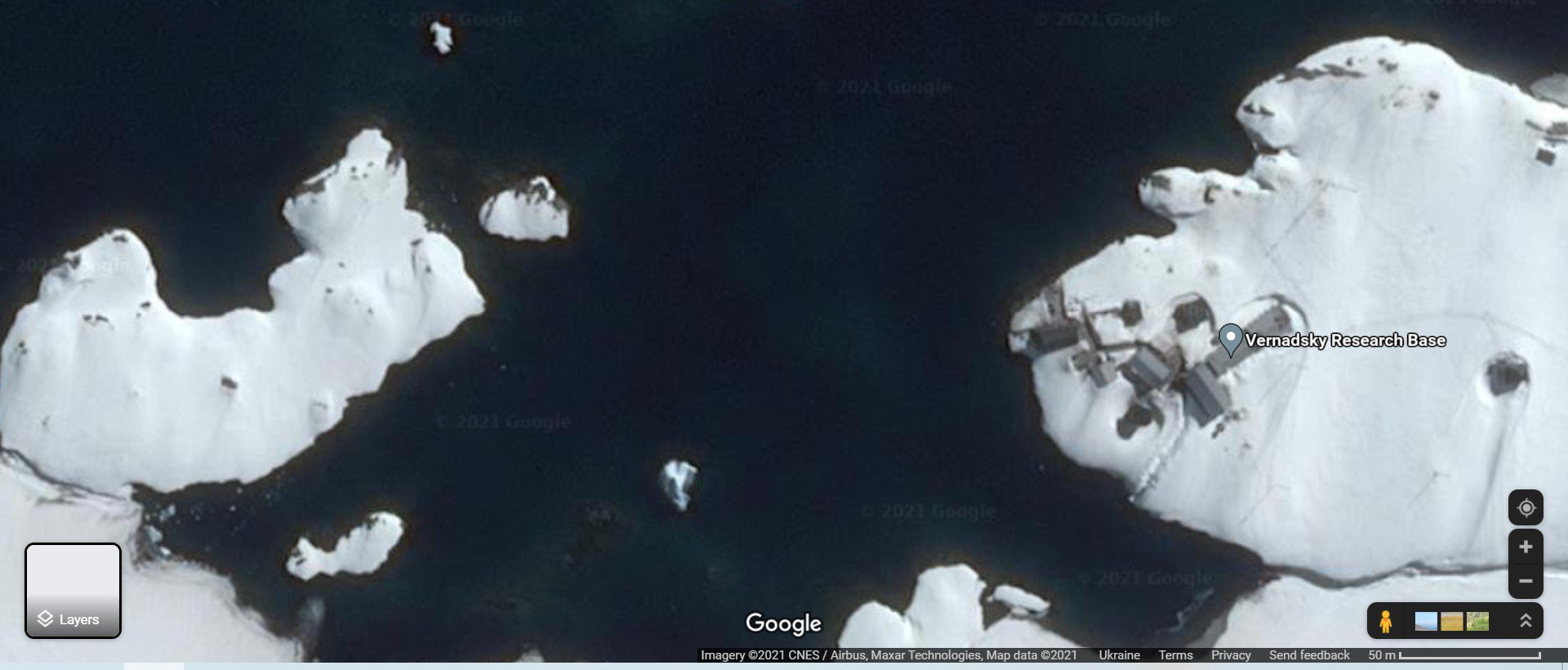 Скріншот з супутникової карти Google