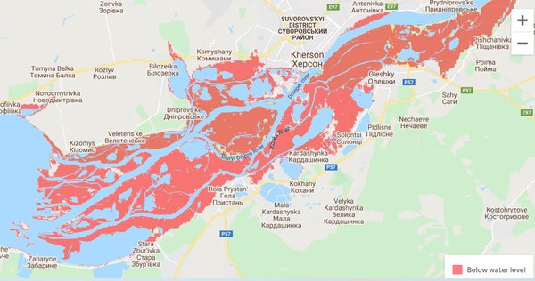 Карти дня. Що затопить в Україні внаслідок змін клімату (ІНТЕРАКТИВ)