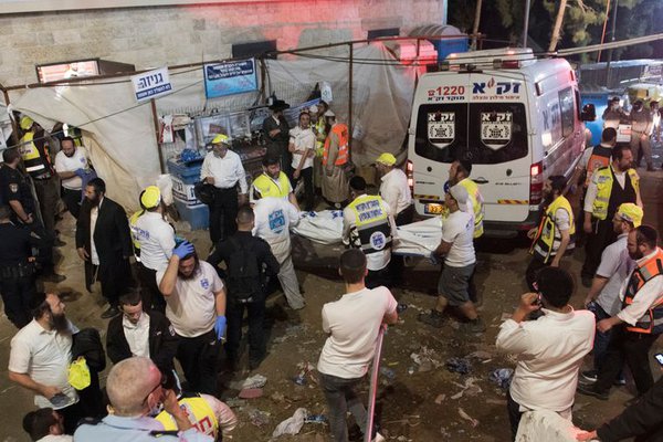 В Ізраїлі 44 людини загинули через тисняву, ще 150 травмовані (ВІДЕО)