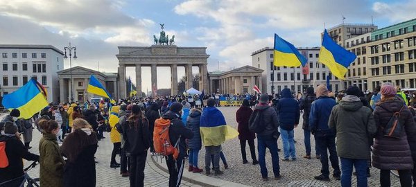 У Берліні протестувальники закликали, щоб німецький уряд протистояв російській агресії