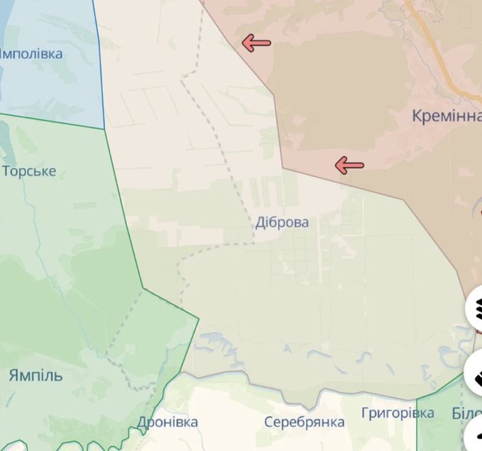 Фрагмент карти, що показує ситуацію в ту мить, коли Олег Симороз отримав поранення. Фото з його сторінки у твіттері