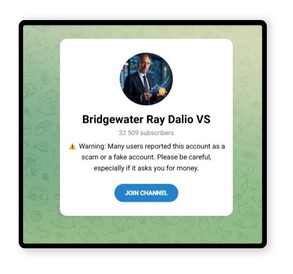 Скриншот телеграм-каналу «Bridgewater Ray Dalio VS» від 1 квітня 2025 року