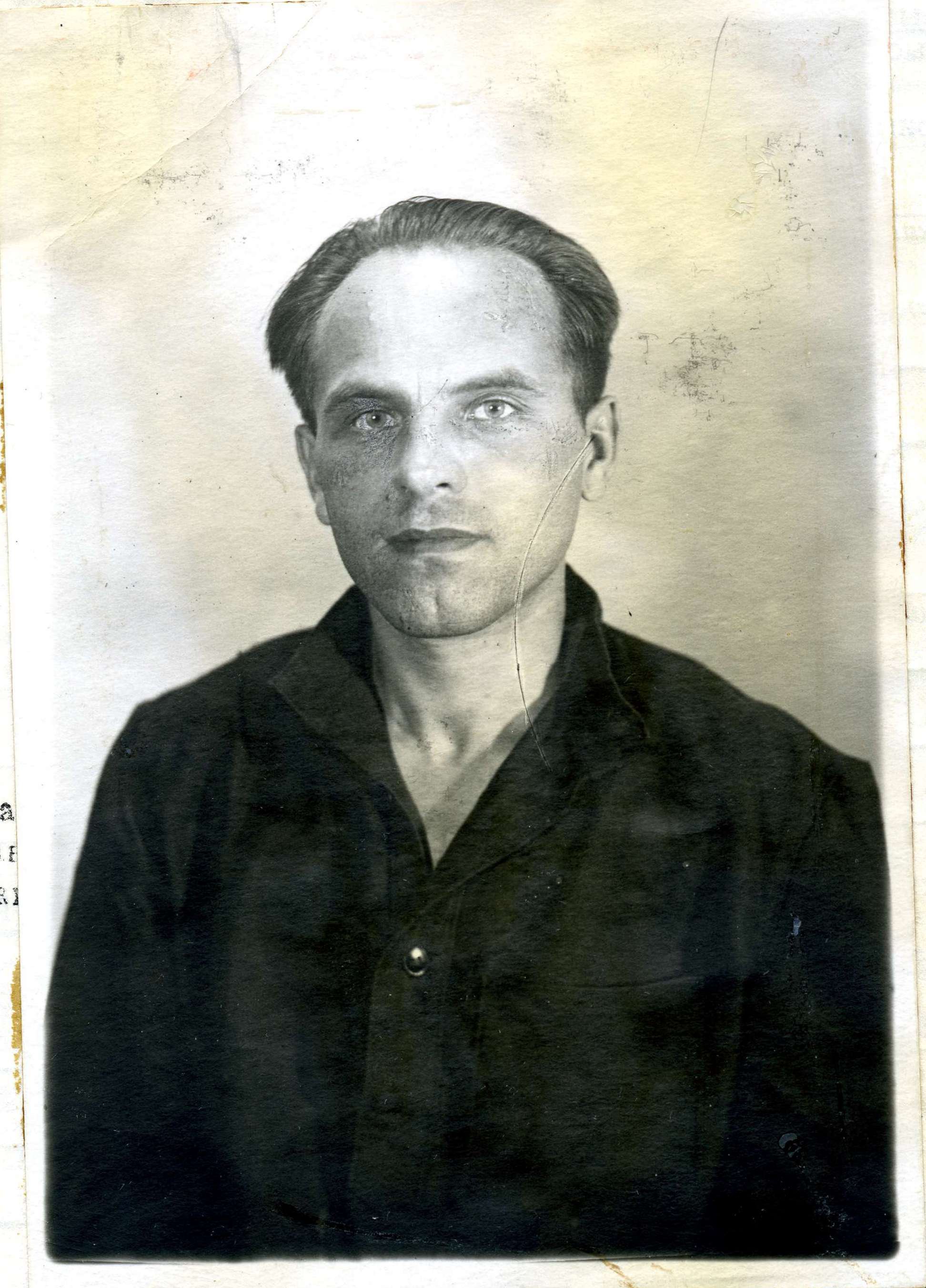 Василь Галаса в 1953, фото з анкети заарештованого