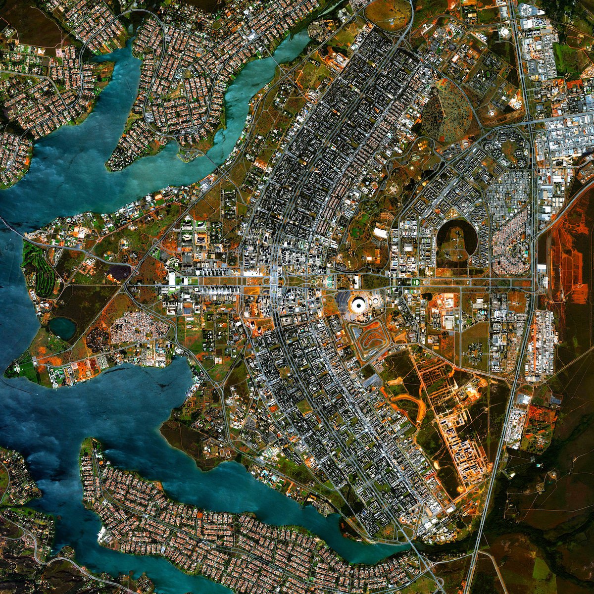 Місто Бразіліа. Фото:  Digital Globe