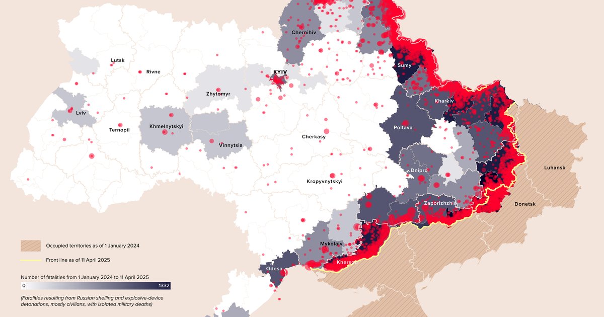 The conveyor of destruction. How Russia is targeting civilians with drones and missiles (MAP)