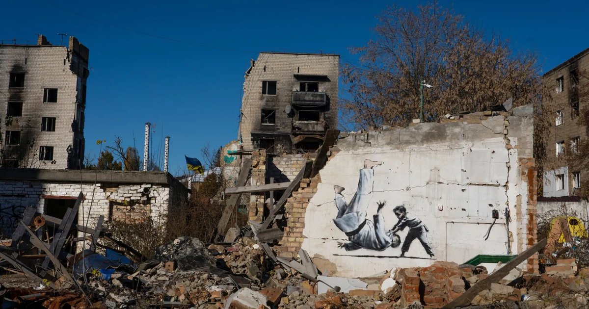 Фото дня. Сім графіті Бенксі в Україні — Тексти.org.ua