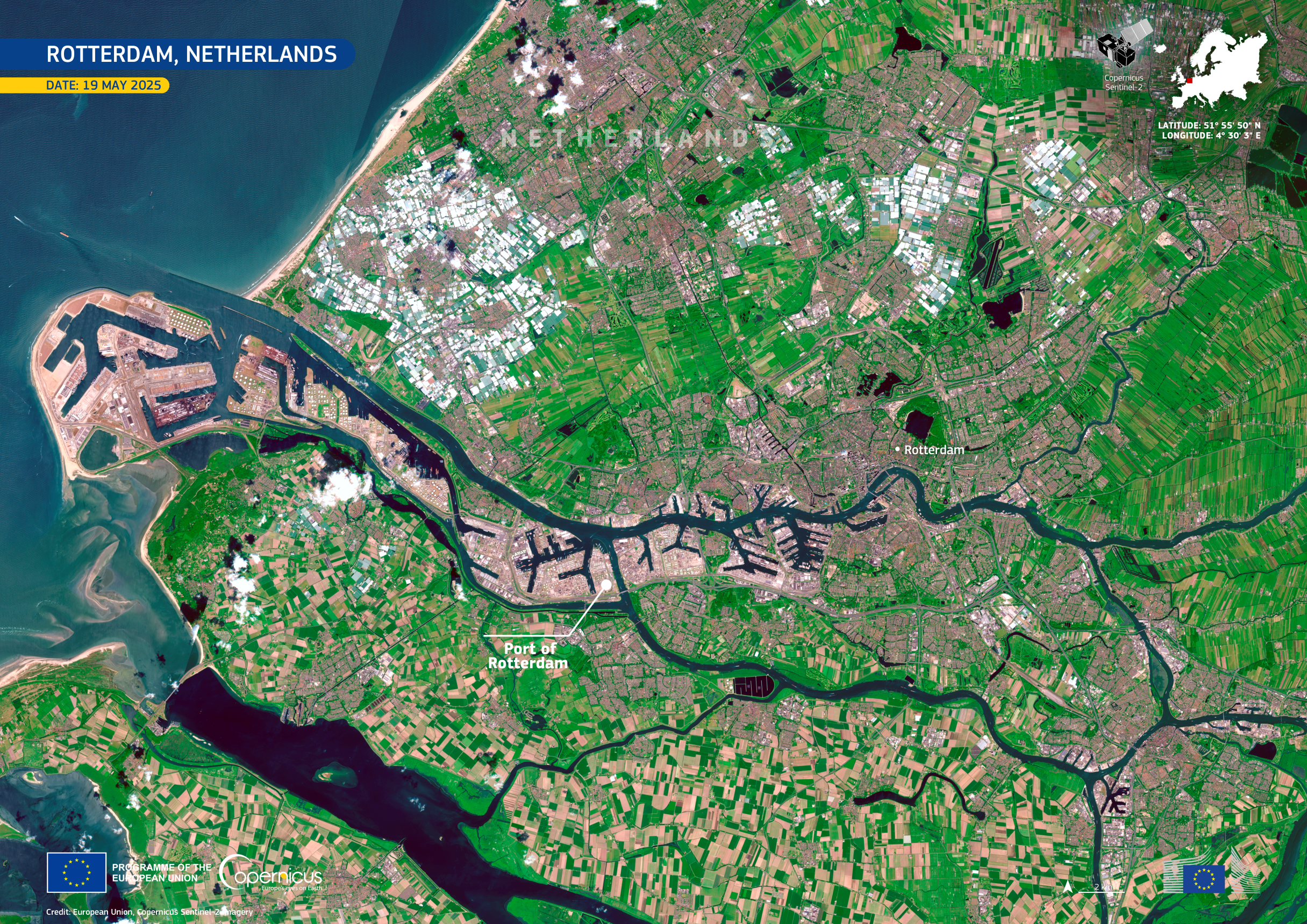 Європейський Союз, зображення Copernicus Sentinel-2