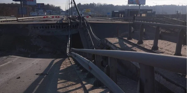 УВАГА. Міст на трасі Київ-Житомир на виїзді з міста підірвано (ФОТО)