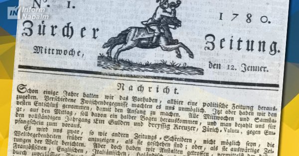 Україна на шпальтах Neue Zürcher Zeitung. Аналіз архівів швейцарської преси XVIII–XIX століть