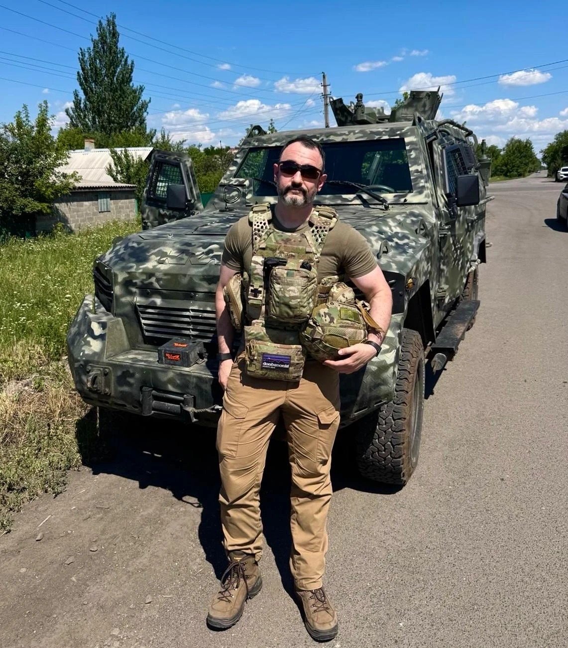 Майкл Кофман в районі Добропілля, липень 2025-го. Джерело фото: УП