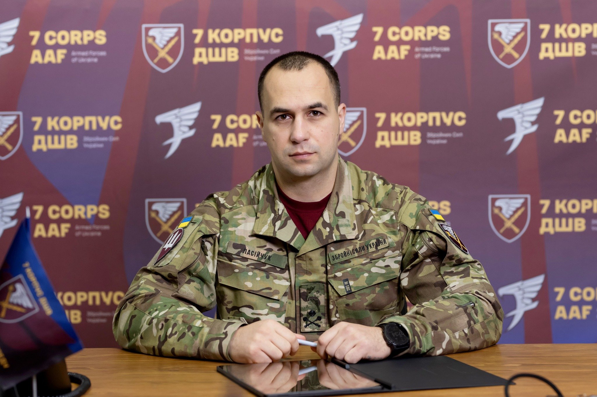 Євген Ласійчук. Фото: 7 корпус швидкого реагування Десантно-штурмових військ Збройних Сил України