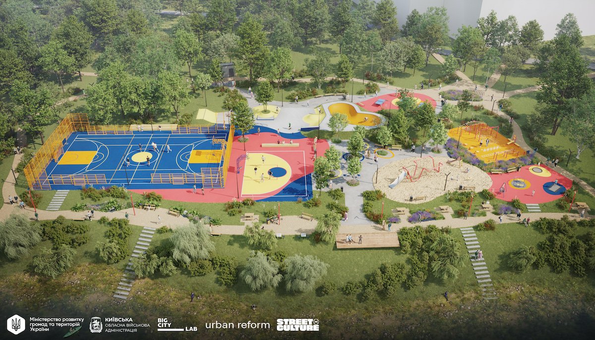 Активний парк у Вишневому почали будувати у жовтні 2025 року