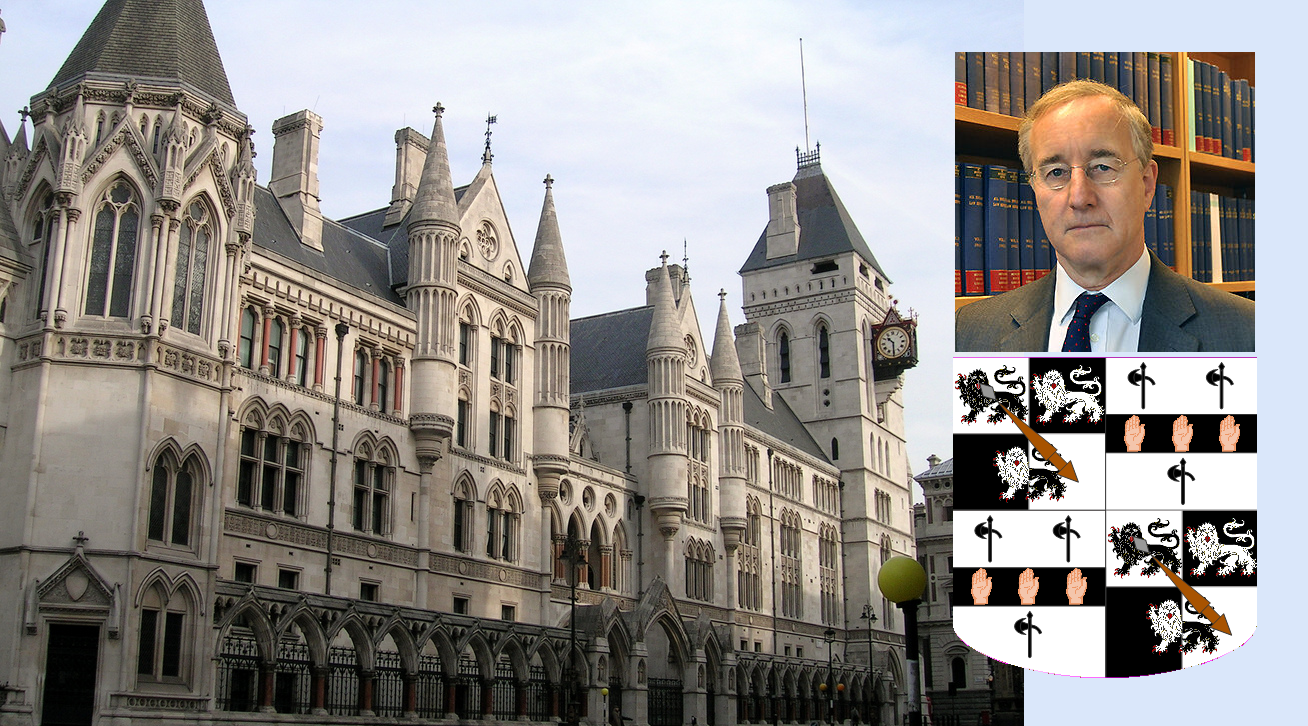 Суддя Високого суду Англії та Уельсу сер Вільям Тровер має власний герб та девіз “Давайте допоможемо один одному”