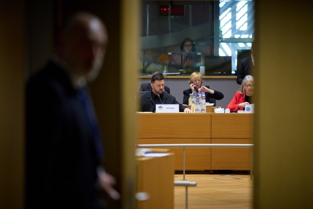 Зеленський у Брюсселі. Фото: ОП