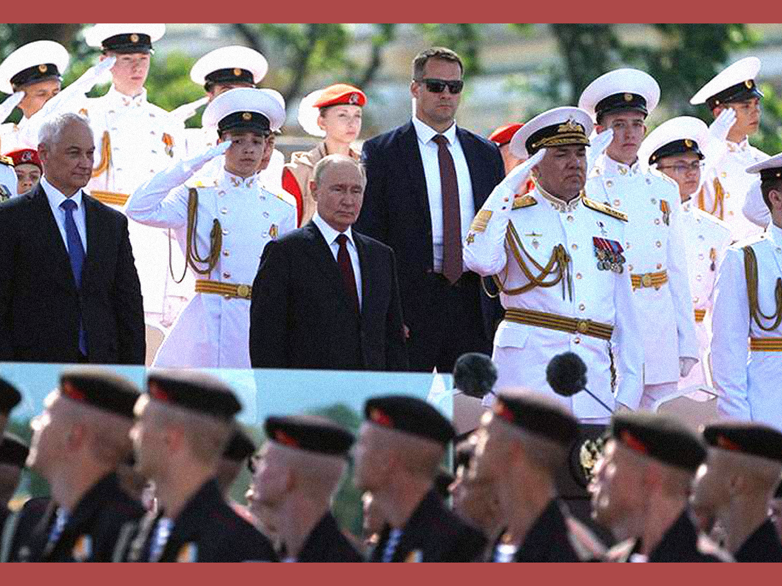 The ceremony of opening of a monument to Admiral Fyodor Ushakov