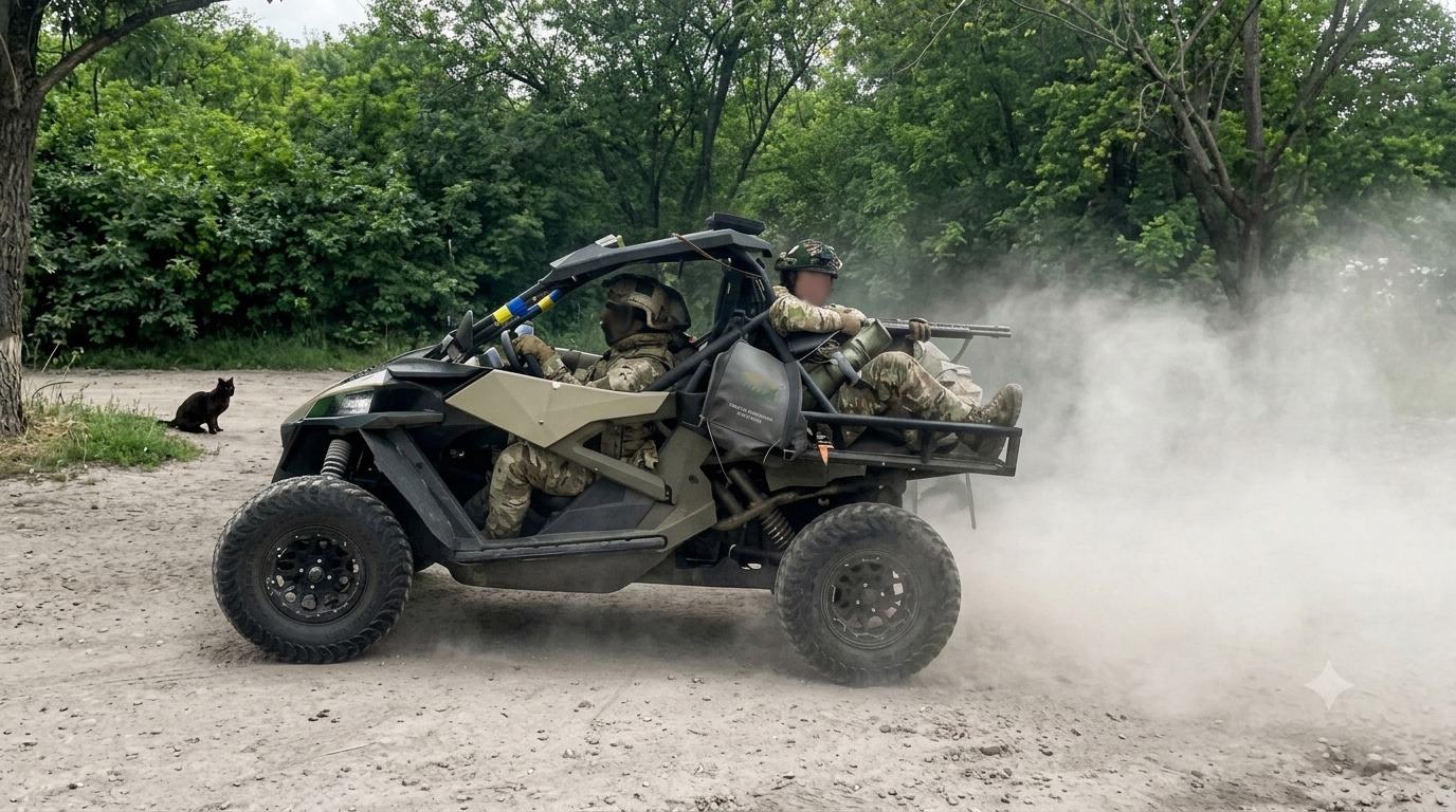 Розвідники на багі під Малими Щербаками