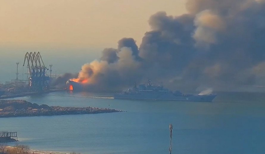 Розгром російського флоту в Бердянську, 24 березня 2022 року