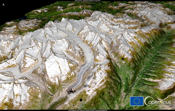 Супутникове фото дня: найбільший льодовик Європи, який ми швидко втрачаємо