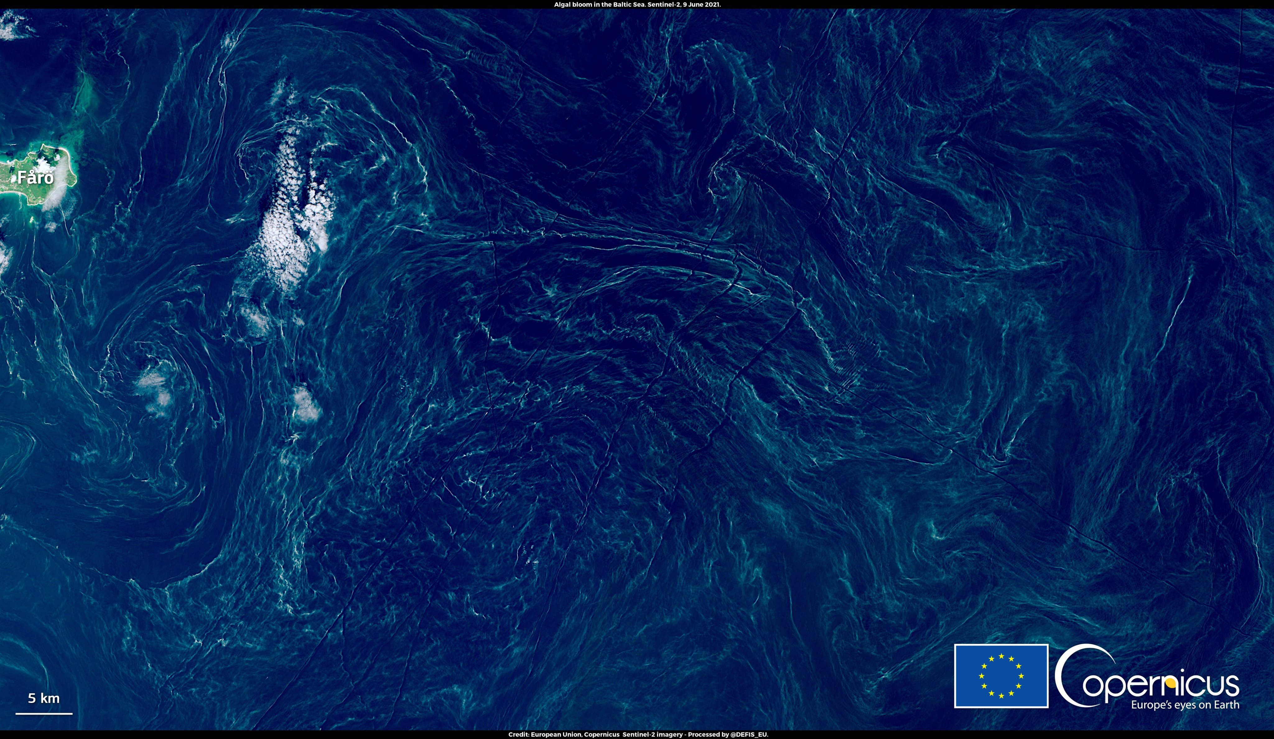 фото з супутника Sentinel2, Європейське космічне агенство