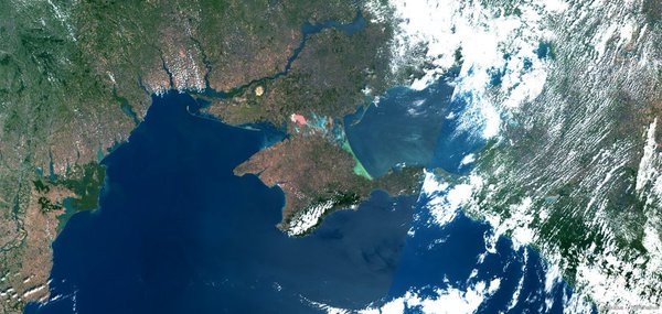 До Дня незалежності Європейське космічне агенство привітало Україну супутниковим фото Криму