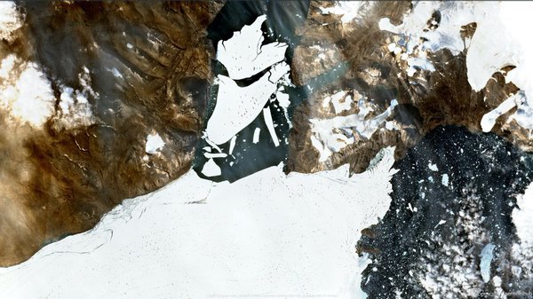 Супутникове фото дня: вплив зміни клімату на найбільший шельф Арктики
