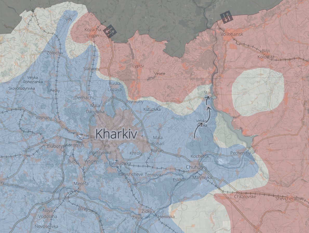 Воєнна ситуація на сході України у районі Старого Салтова (Харківщина) станом на 3 травня