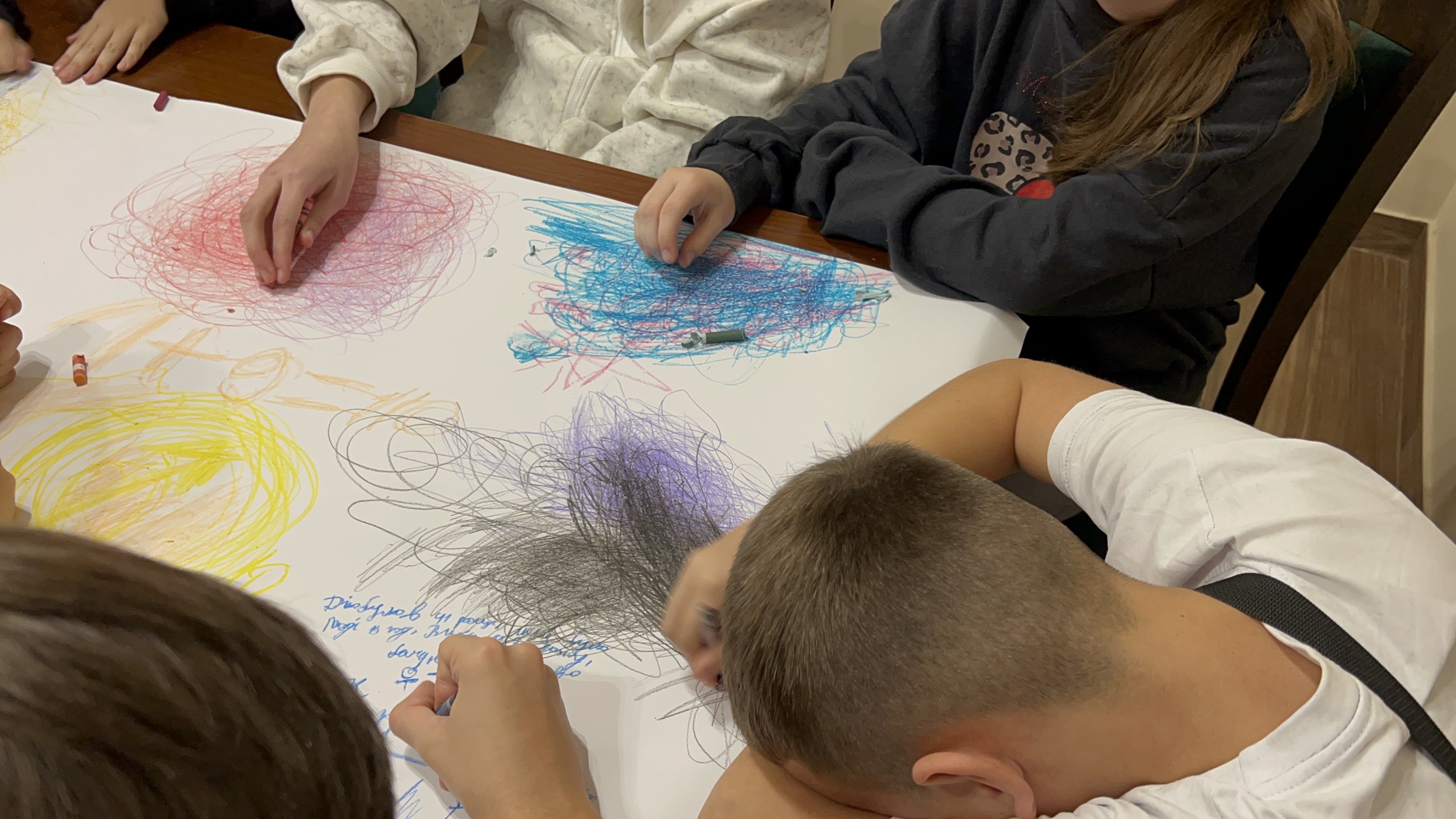 Українські діти під час заняття в польському реабілітаційному таборі