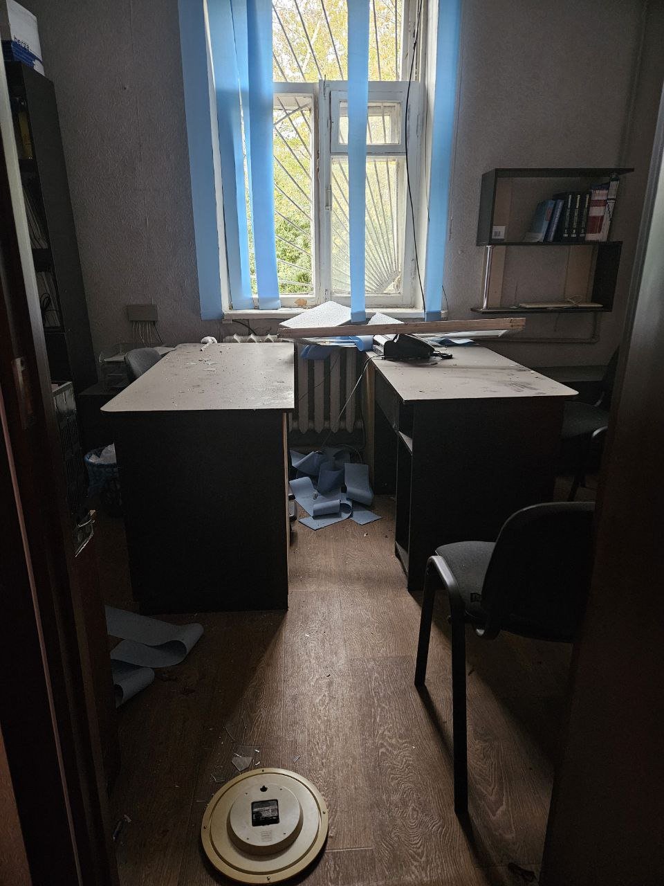 Редакція «Рідного міста» після ворожого обстрілу