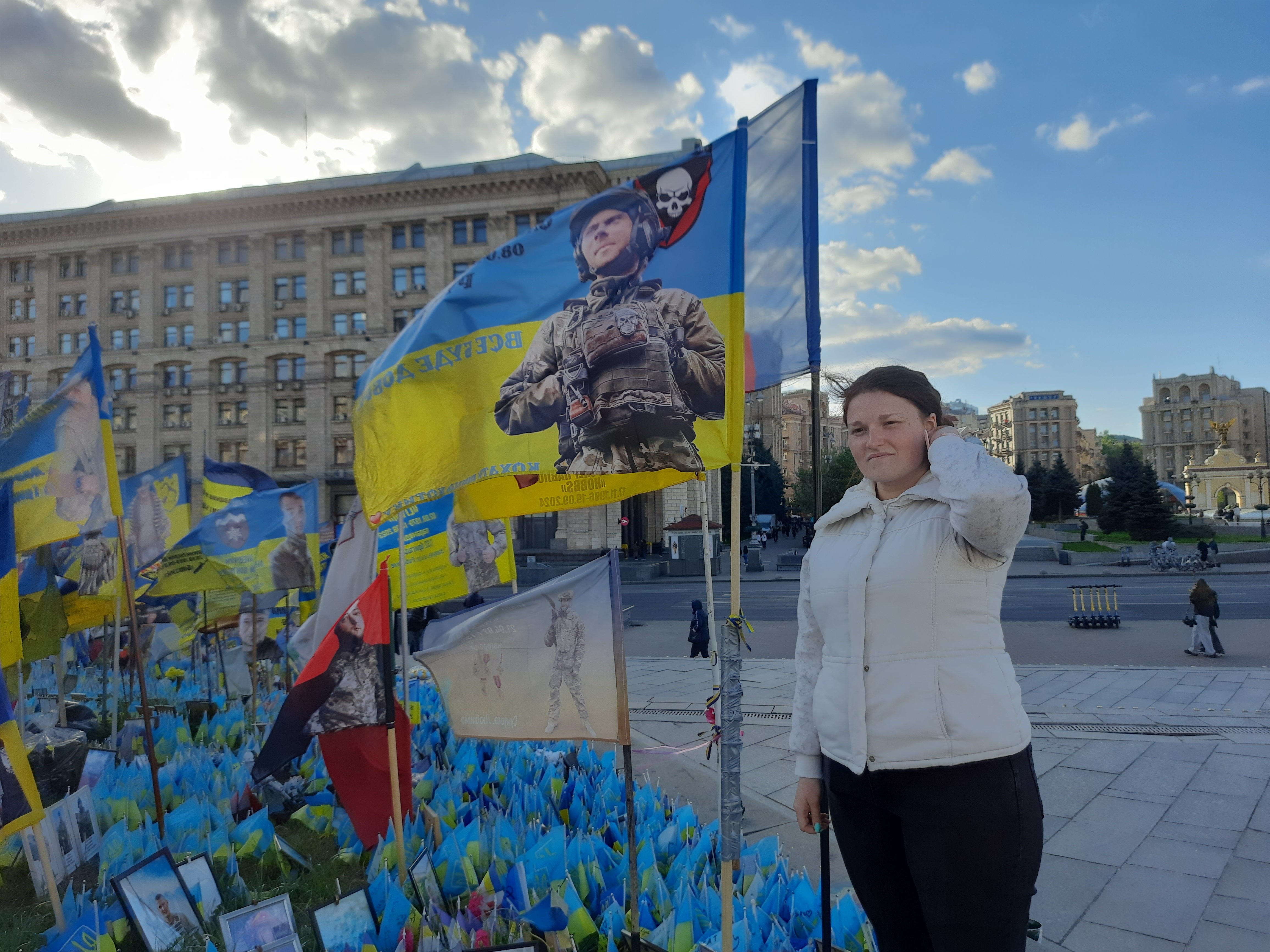 Інна, відвідувачка народного меморіалу на Майдані. Фото авторки
