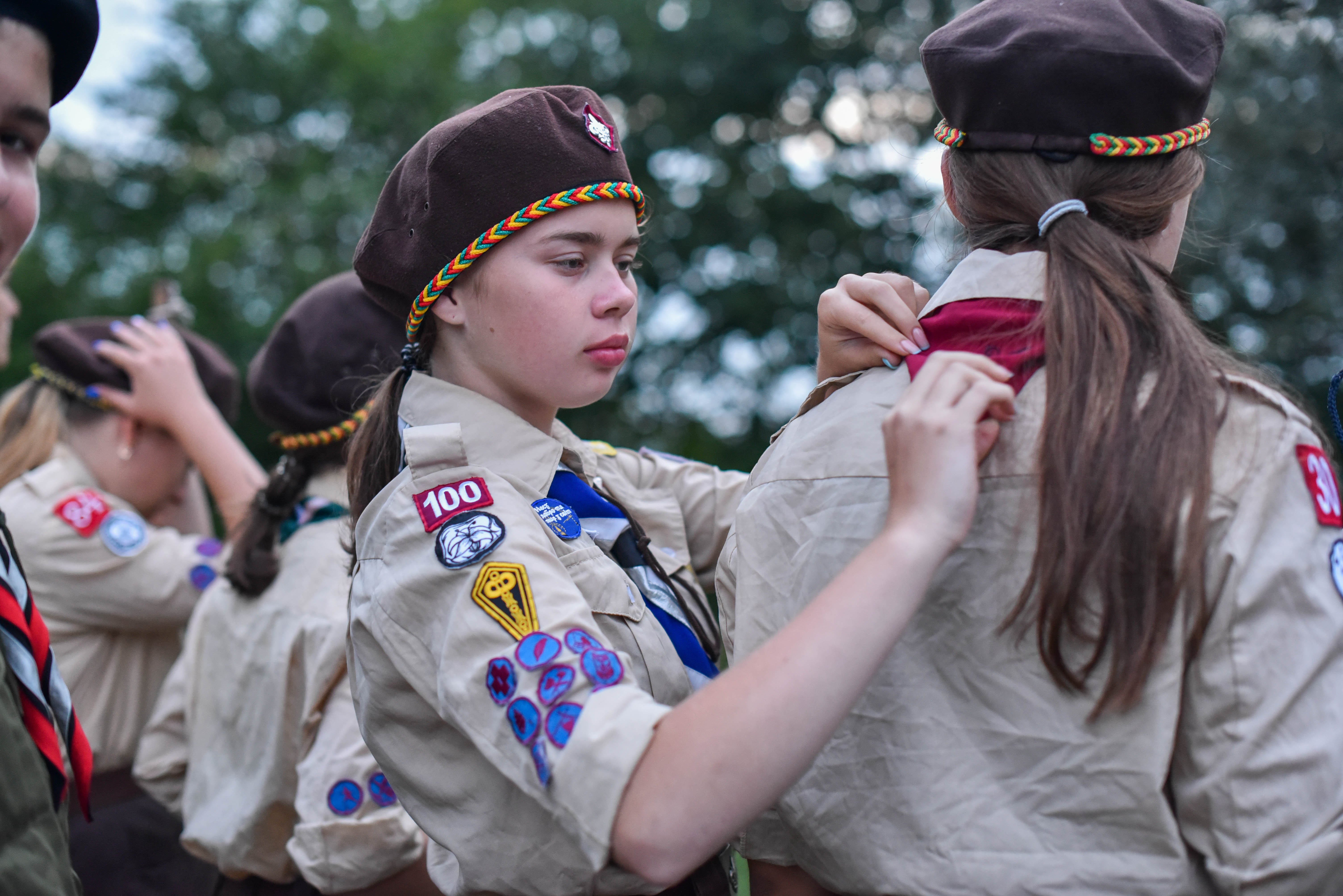 Пластунки під час вишколу. Фото надане “Пластом”