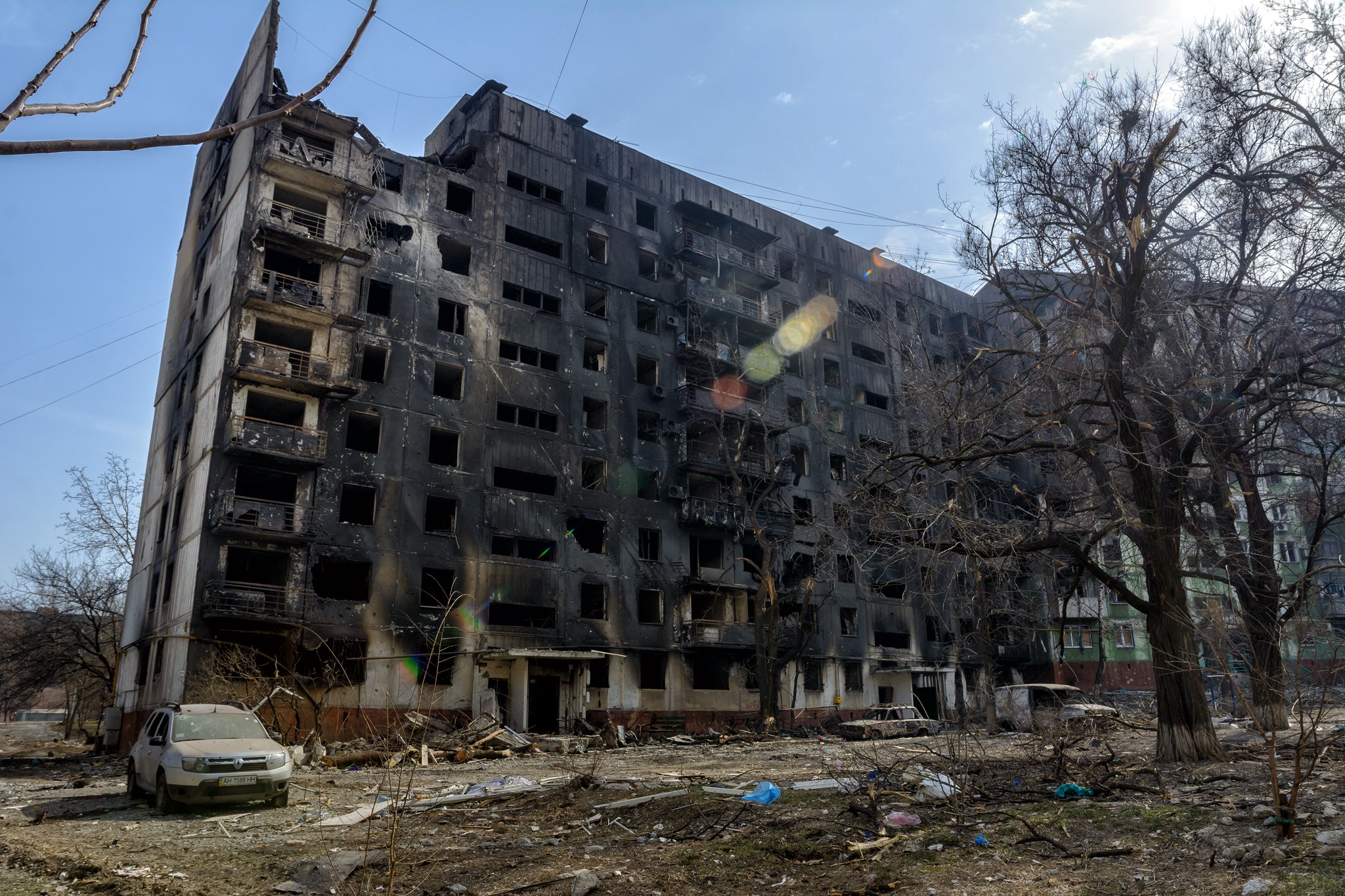 Маріуполь, вулиця Металургів, 85. Євген Сосновський жив у цьому будинку до окупації міста