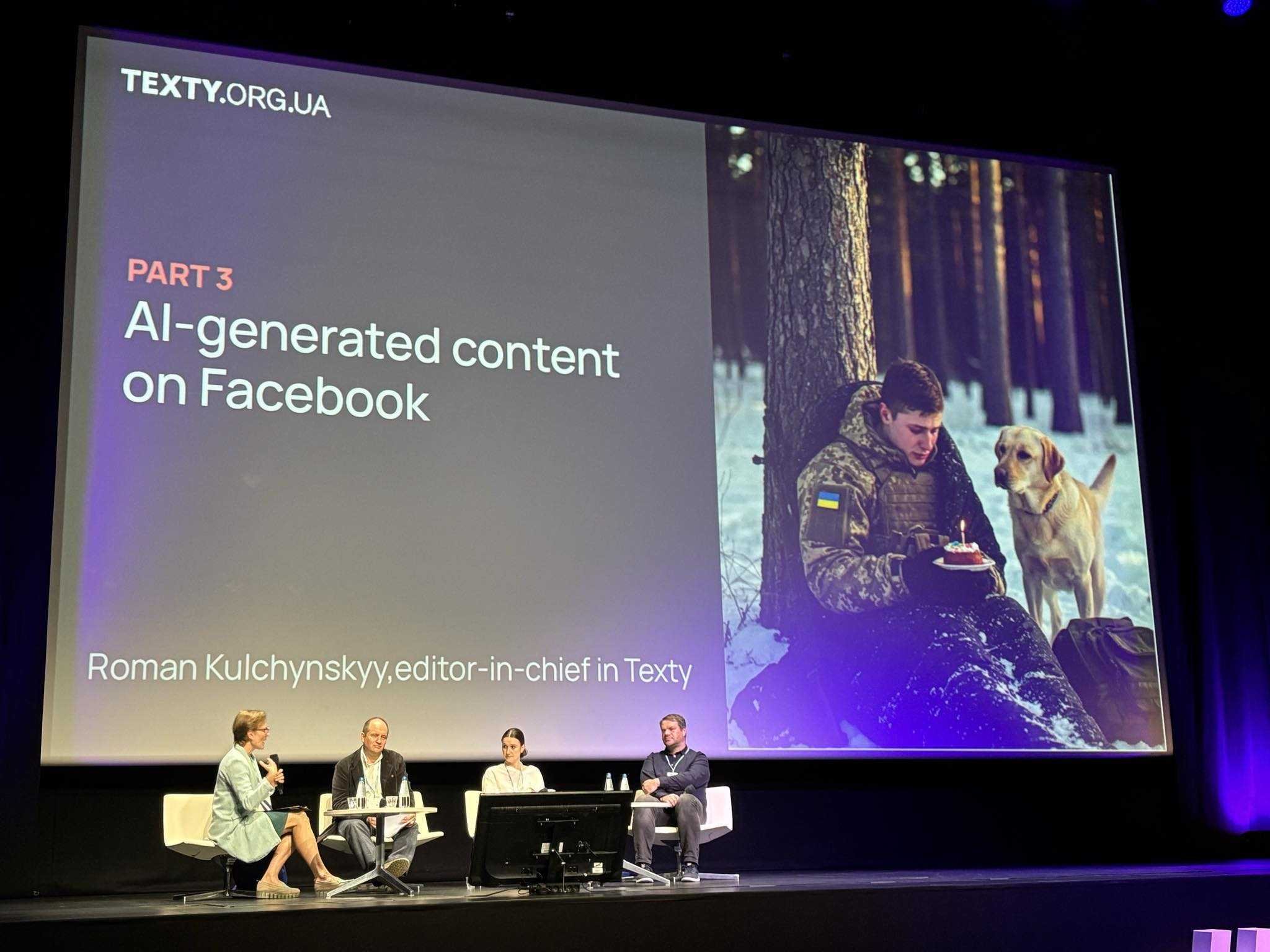 Panel discussion for World Media Congress by editor-in-chief of Texty
