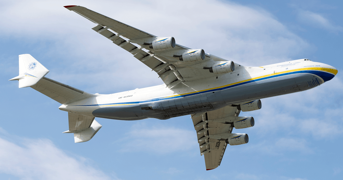 Літак Ан-225 “Мрія” привіз до Польщі засоби против COVID19. Фото: Chopin Airport