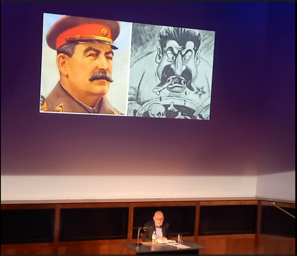 Boris Akunin explains the perception of Stalin in Russia at different times. Photo by the author
