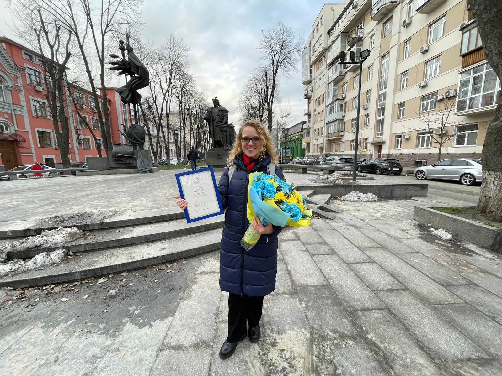 Ірина Саліхова з нагородою. Фото з особистого архіву
