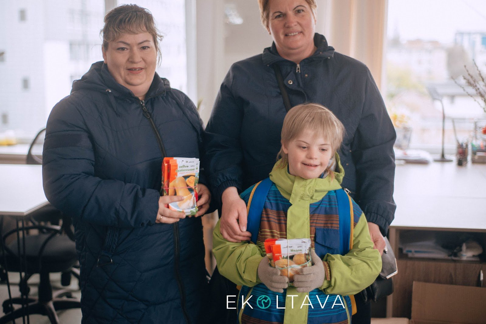 Одна з українських родин, яка отримала насіння в рамках спільного проєкту "ПоСади!"