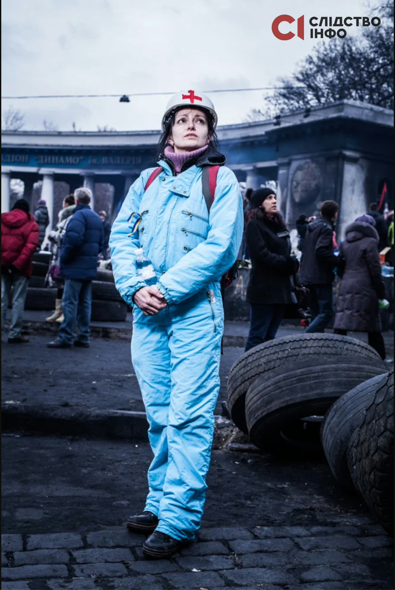 Анна Дудіна під час Революції Гідності / Джерело: paulterrie.com