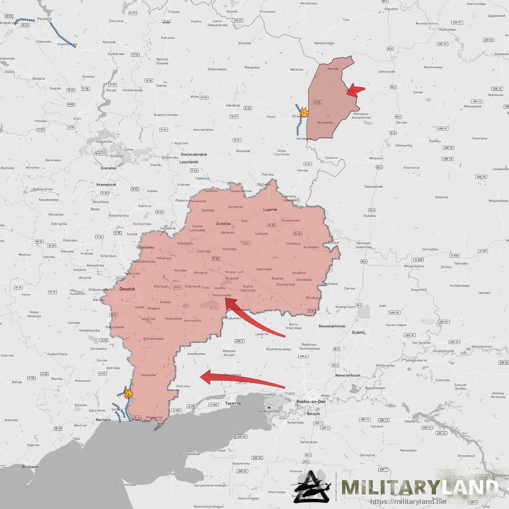 Російські війська в перший же день почали атакувати передмістя Маріуполя зі сходу