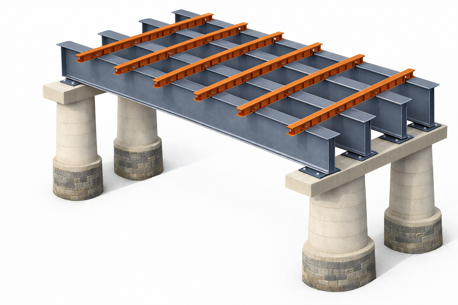 Поперечні другорядні балки також мають локальні пошкодження від корозії, відповідно над ними може частково прогинатися дорожнє полотно