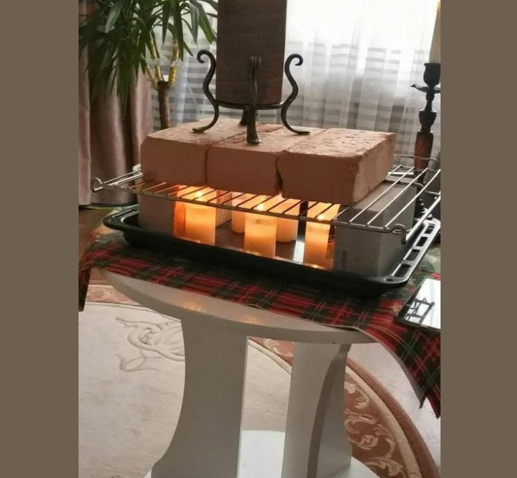 Імпровізована квартирна мініпіч. Фото із соцмереж