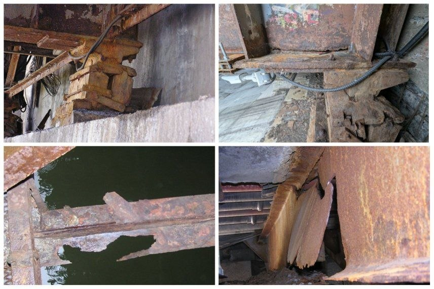 Деякі деталі мосту з часом стали удвічі тоншими