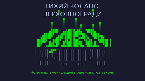 Тихий колапс Верховної Ради. Чому парламент дедалі гірше ухвалює закони
