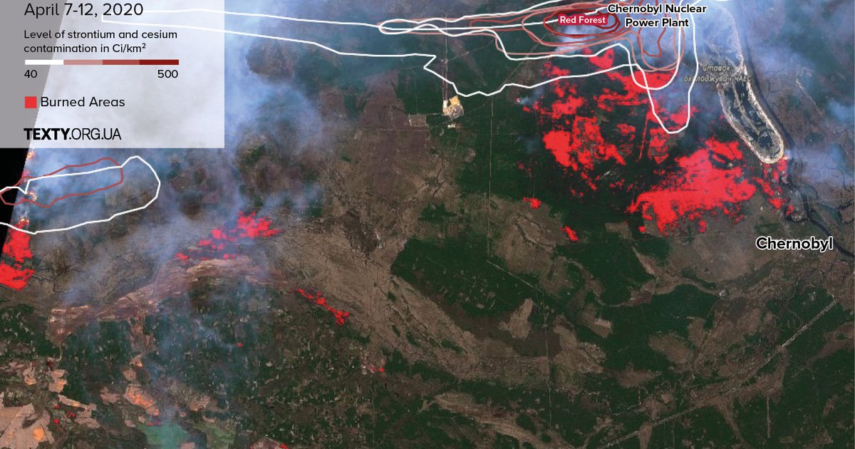 MAP: Fires in Chornobyl exclusion zone get out of control