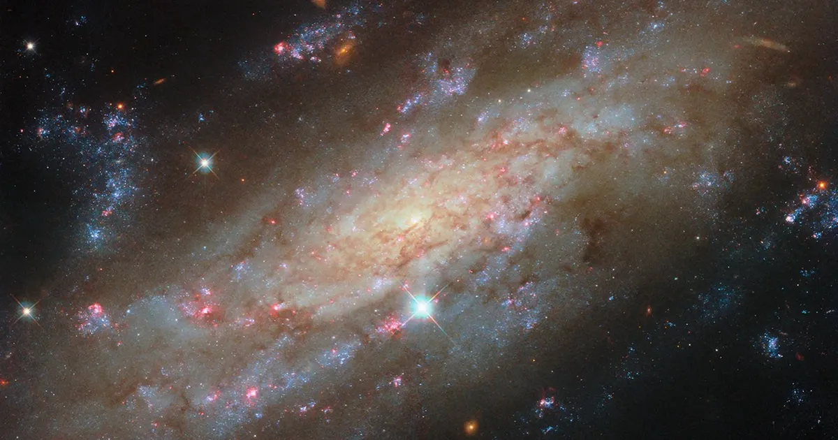 Спіральна галактика NGC 3137 у об'єктиві телескопа "Хаббл"