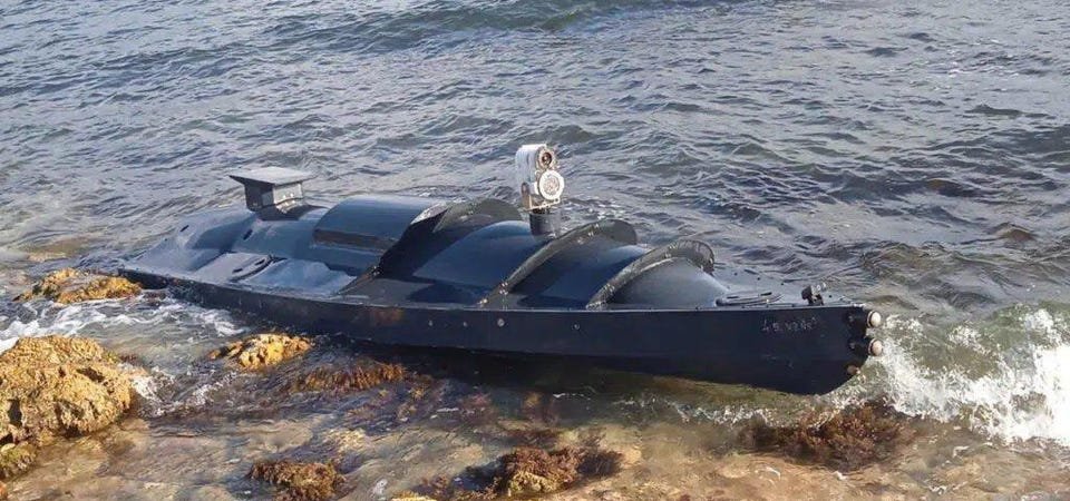 Український морський ударний дрон на Чорному морі. Фото ілюстративне