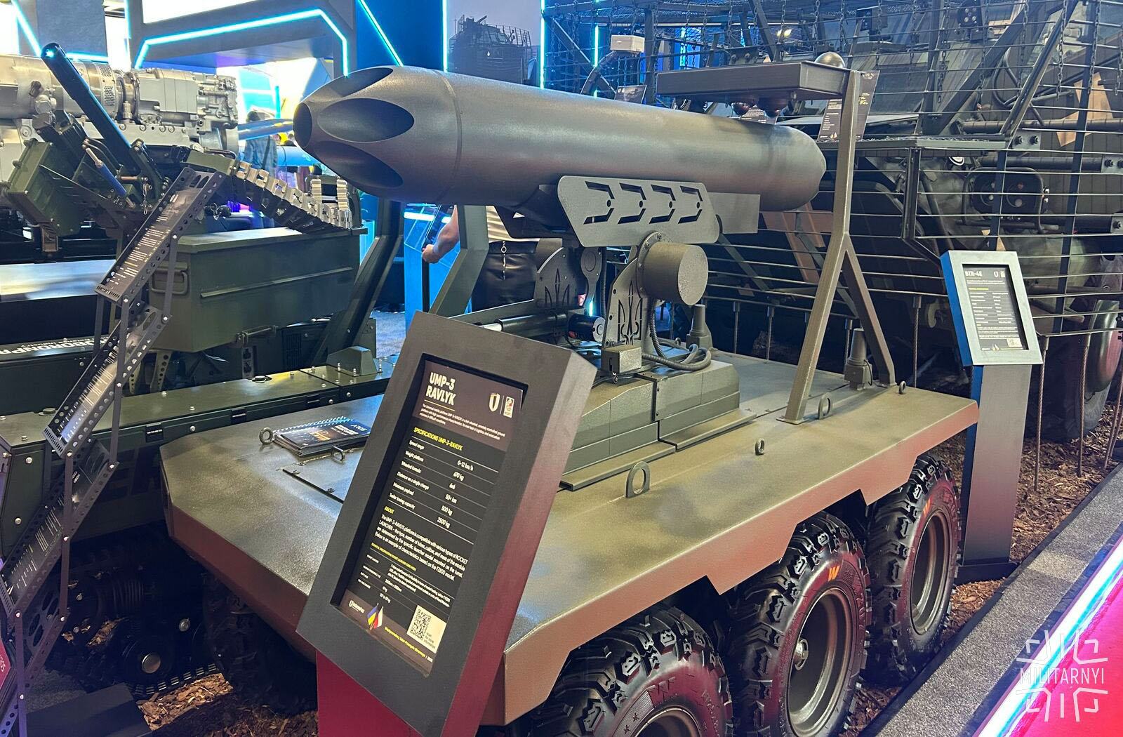 НРК UMP-3 «Равлик» із пусковою установкою FZ800 Mod.1. Фото: Мілітарний