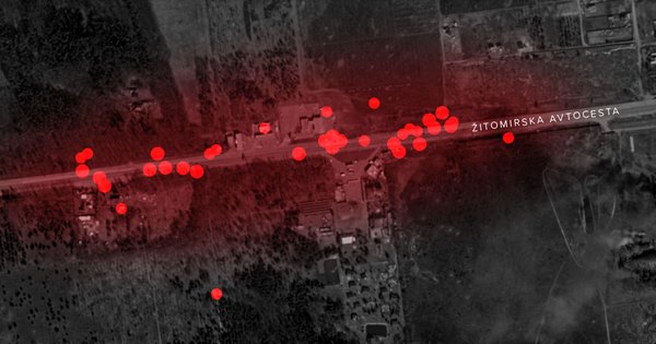 Množični umor na Žitomirski avtocesti: zemljevid, kronologija in preiskava ruskih vojnih zločinov