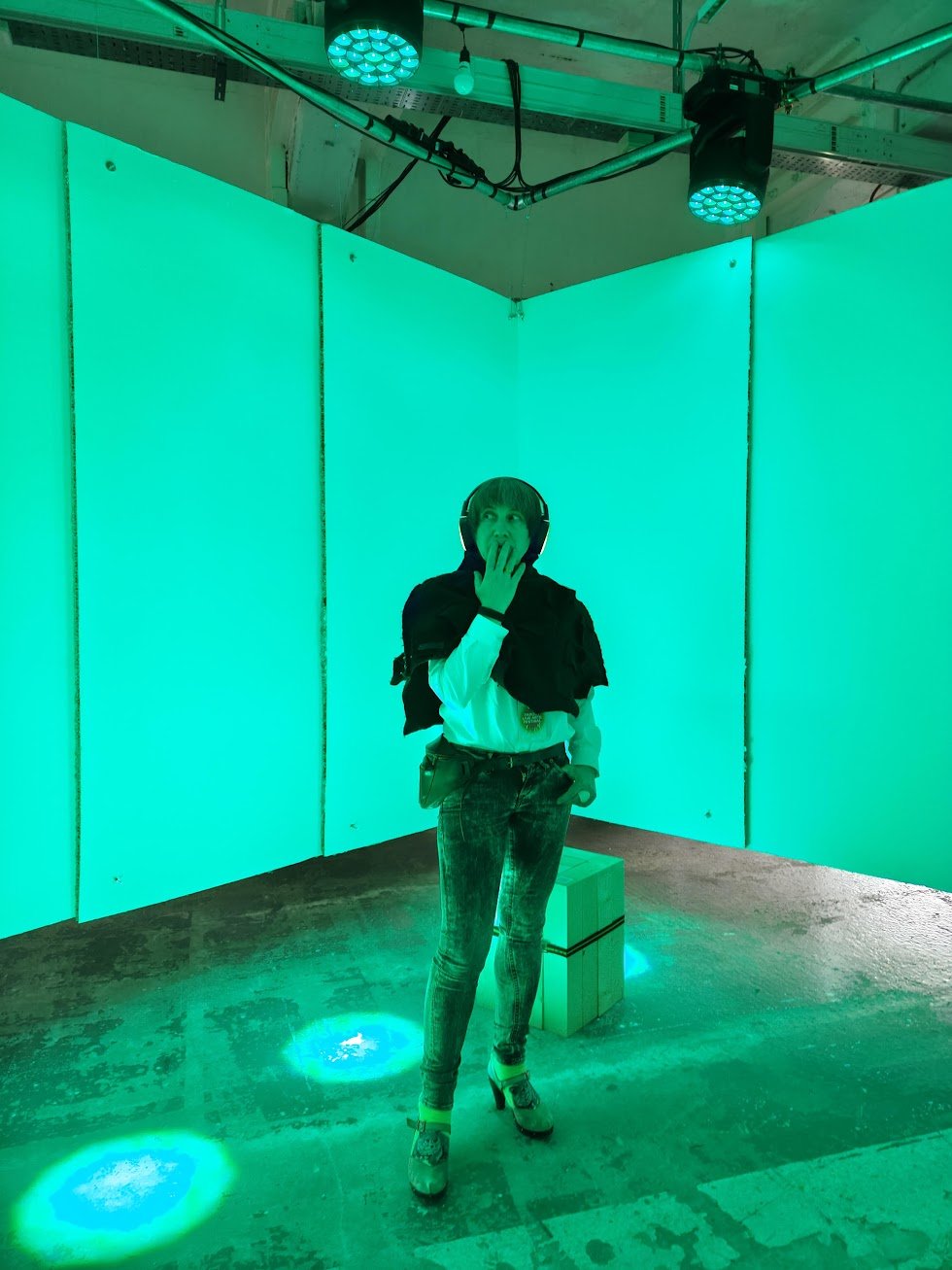 Алевтина Кахідзе на своїй виставці