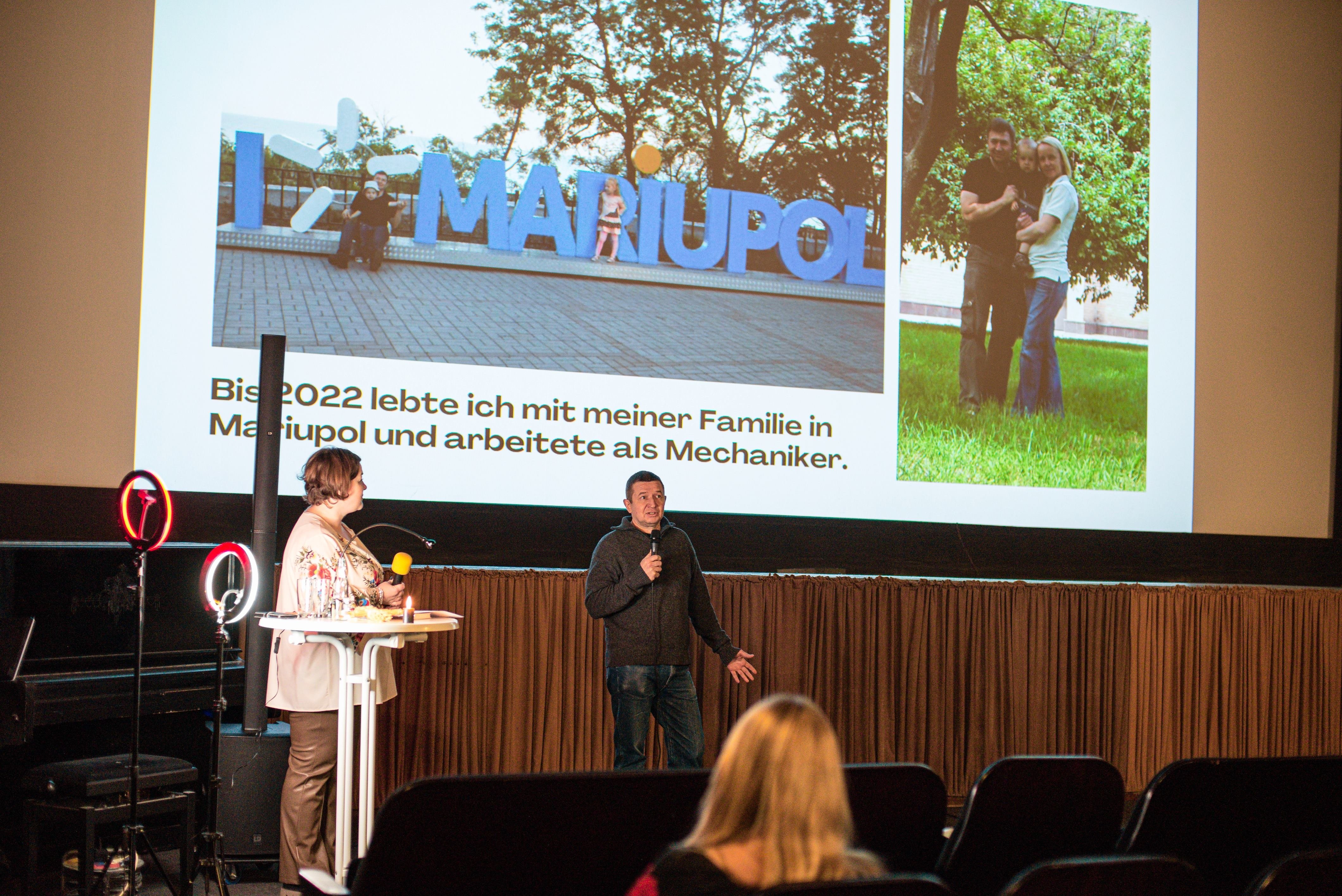 Vyacheslav Zavalny's speech in Germany. Photo courtesy of the author