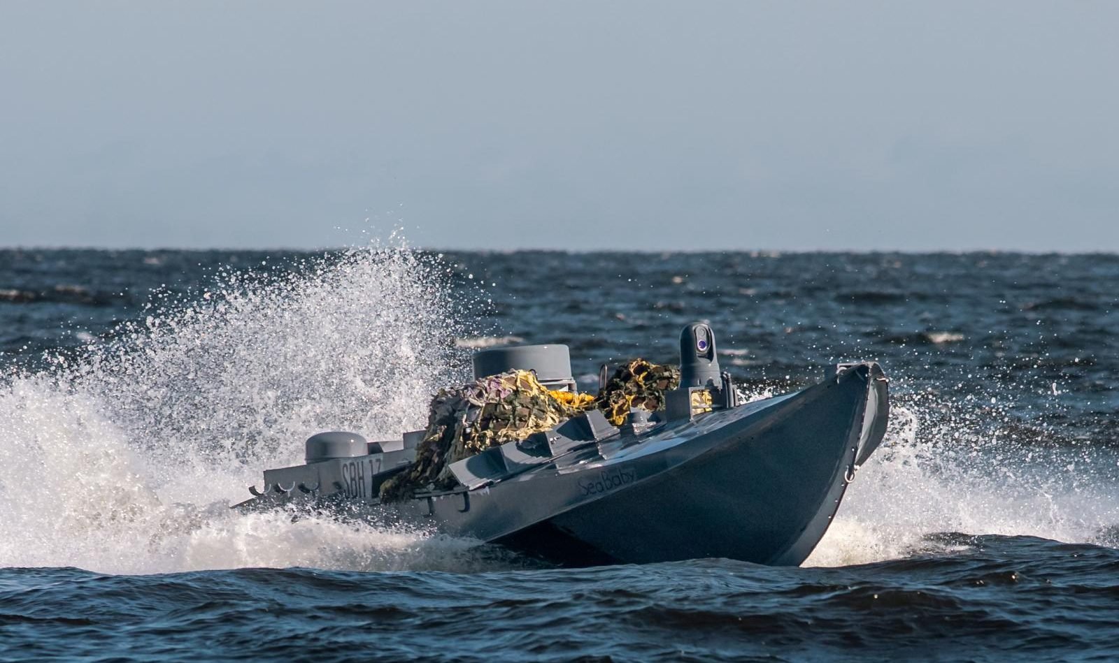 Український морський ударний дрон Sea Baby. Фото: СБУ